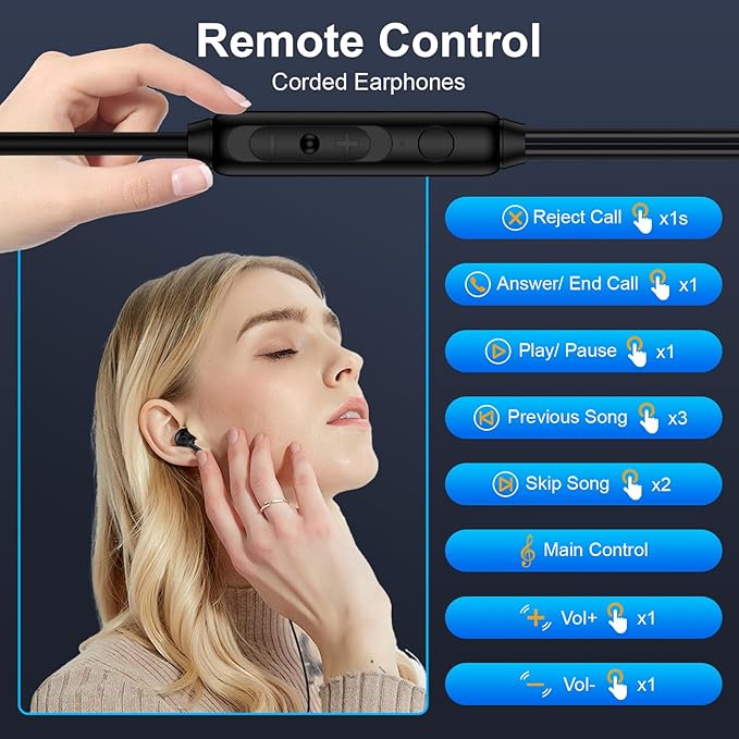 Pixel Wired Earbuds USB C for Google Pixel 10 Pro XL/Fold,10 Pro,10,9a,9 Pro XL,9 Pro Fold,9,8a,8Pro,8,7a,7Pro,7,6a,6,5a,5,4a,4XL,3a,3XL,3,2XL,2,USBC in-Ear Headphones Type C Wired Ear Buds Earphones