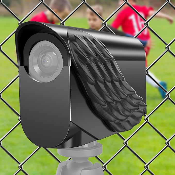Protective Clam Cover Weatherproof for Mevo Start, Mevo Camera Shade Case with Cold Shoe Interface for Softball, Tennis, Baseball, Net/Chain Link, Mevo Camera Accessories, Not Included Camera Mevo