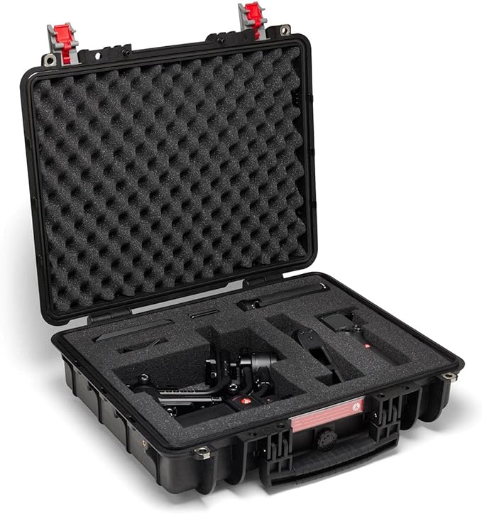 Manfrotto PRO Light Tough 47F, Hard Case for Camera, Photography and Videography Suitcase, Hand Luggage Size, Padded Case with Airtight Closure and Pre-Cubed Sponge, IP67, Dustproof, Waterproof