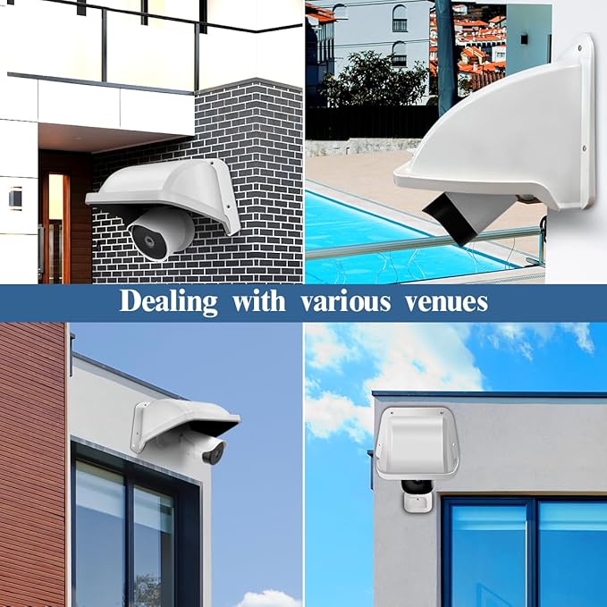 Sun Rain Cover Shield for Universal Security Camera, Surveillance Camera Cover Shield Protective Roof for Dome/Bullet Outdoor Cameras