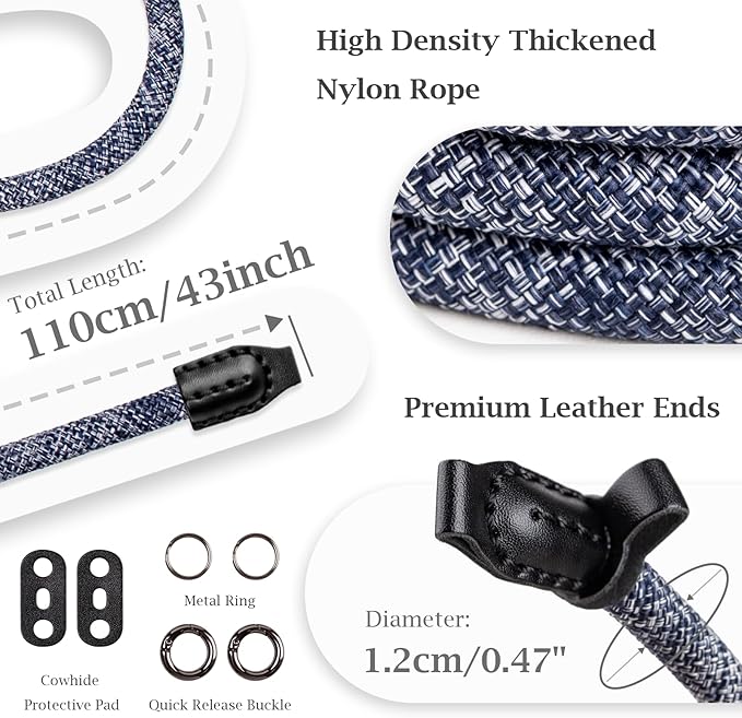 VOVMOEYA Camera Strap Rope,Camera Neck Strap Shoulder Strap for Fujifilm X100VI X100V XS20 XT5 for A6000 A6100 A6400 A6700 A7IV for Canon EOS R6 R10 for Nikon D850 D5600 D7500