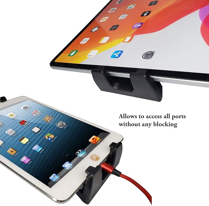 IPad Tripod Mount Adapter 360 Degree Rotatable Universal Tablet Clamp Holder for iPad Pro 12.9 11 10.5, iPad Air Mini, Surface Tab, Galaxy Tab and 3.5 to 13.5in Phone Tablet, for Tripod, Monopod