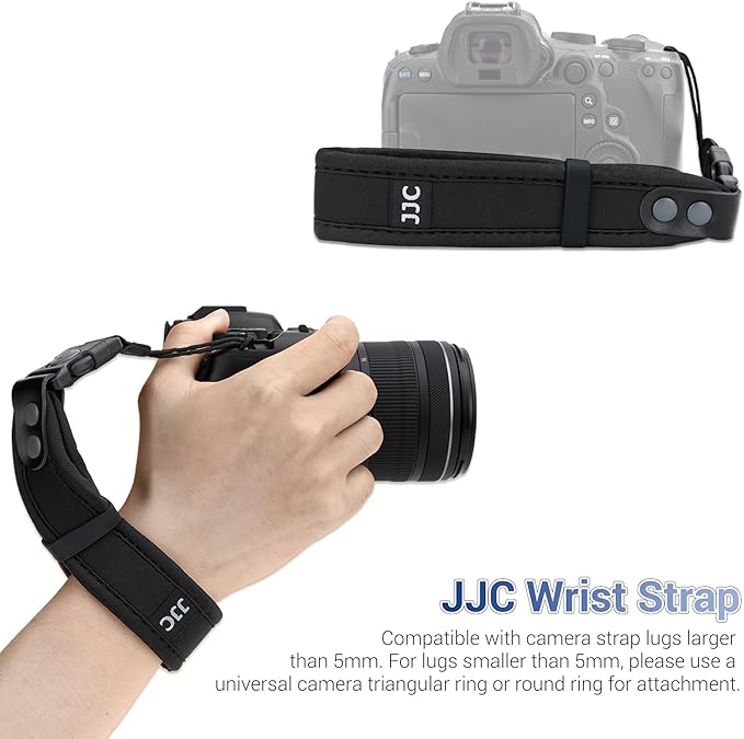 Upgraded Quick Release Soft Neoprene Camera Hand Wrist Grip Strap with Thinner Lanyard for Canon EOS R50 R50 V R100 R7 R10 M50 Mark II Lumix ZS99 S5IIX S5II S1RII S9 for Fuji GFX 100 II Coolpix P950