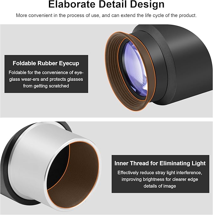 Alstar 1.25 Inch Plossl Telescope Eyepiece - 32mm Fully Multicoated Optical Lens for 1.25inch Astronomic Telescope and Astronomy Filters - 4 Element Plossl Design