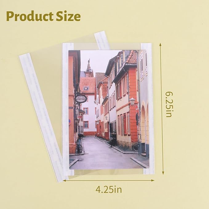 Lineco Photo Mounting Sleeves fits 4 in. x 6 in. print pack of 25
