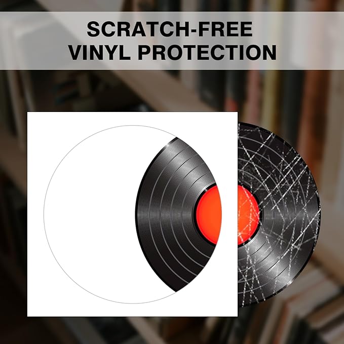 10PCS 12-Inch Picture Disc Vinyl Jackets, 350gsm White Cardboard Jackets with Extra Large Center Hole, Blank LP Album Covers for Outer Sleeves & Full Artwork Display, Durable Protection