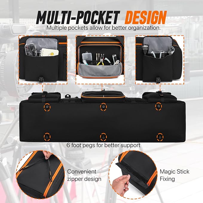 Tripod Carrying Case,Tripod Light Stand and Photography Lighting Kit Bag,Photo Studio Equipment Large Carrying Bag with Removable Padding (40 * 9.8 * 9.6in)