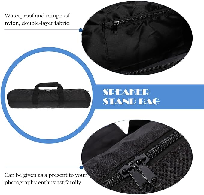 Kisangel Thick Padded Tripod Carrying Case with Shoulder Strap, Waterproof Equipment Carry Bag for Photography, Mic Stand and Light Stand Storage, 55cm X 13cm for Travel and Outdoor Use