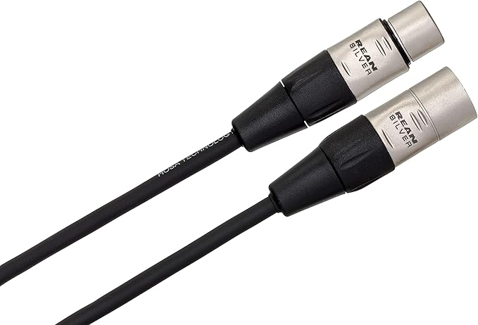 Hosa HXX-015 REAN XLR3F to XLR3M Pro Balanced Interconnect Cable, 15 Feet