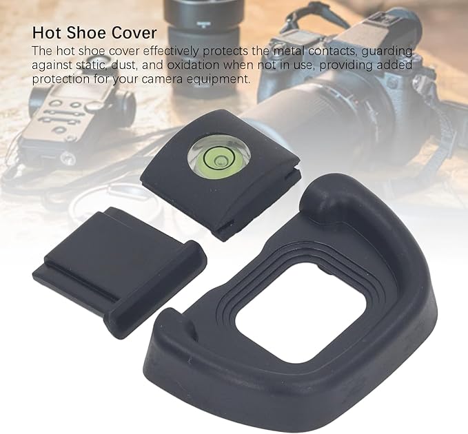 Eyepiece Eyecup Eye Cup, DK 31 Viewfinder Eyepiece Eyepiece + Level + Hot Shoe Cover 3 in 1 Set for Camera Viewfinder Microsingle Goggles