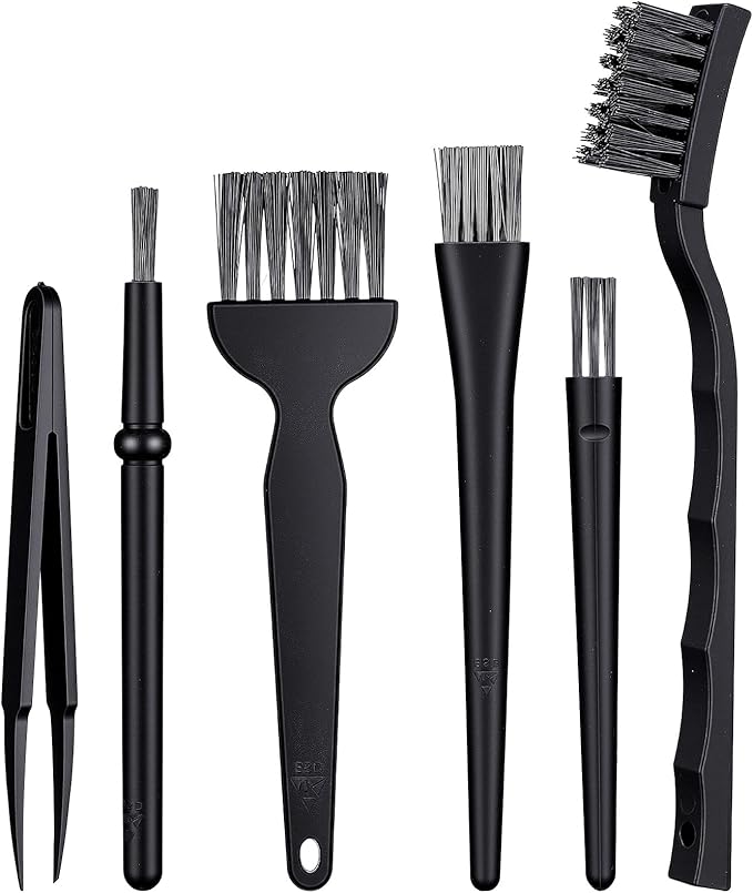 6 Pcs Small Cleaning Brush for Electronics, Keyboard, Car Interior Detailing, Keyboard Brush for Tight Spaces, Nylon Brushes, Keyboard Cleaning Brush