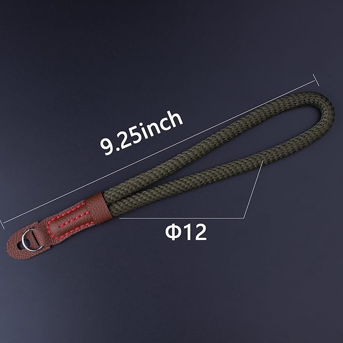 Camera Wrist Strap,Hand Strap lanyard for DSLR SLR Mirrorless Camera Rope Adjustable Safety Strap(Green)