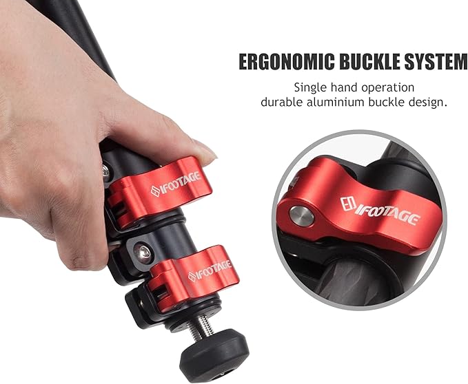 IFOOTAGE Gazelle Tripod, Aluminum Professional Video Tripod with 360°Rotate Ball Head for DSLR Camera, Video Camcorde (Aluminum TA6S)
