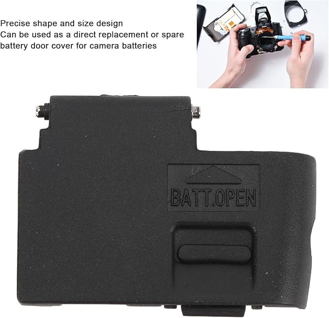 Camera Battery Door Cover Replacement for 350D 400D Digital Camera, ABS Precise Fit Easy Install Battery Compartment Lid