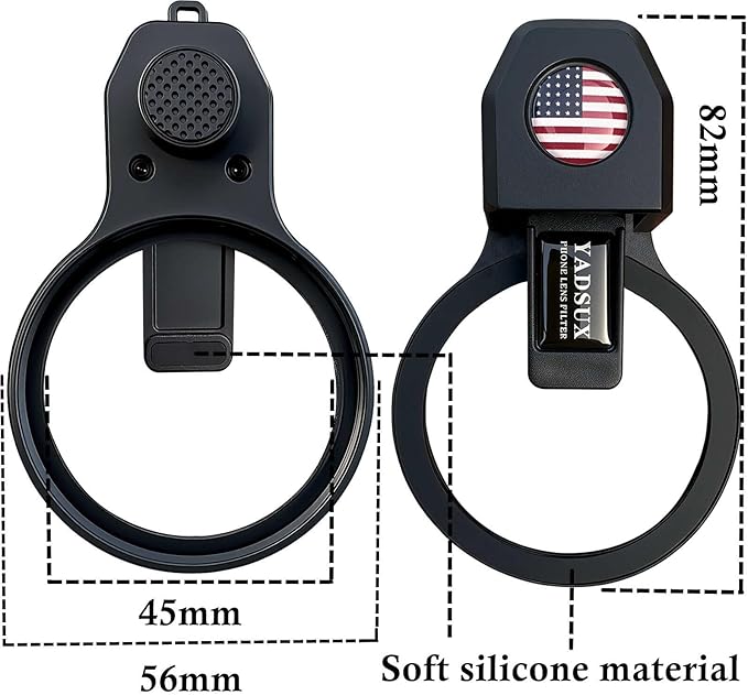 52mm CPL Polarizing Filter Clip-on Lens Kit for iPhone 17, 16, 15, 13, 12, Samsung and Android Phones, with Lens Cap, Filter Case, Cleaning Cloth
