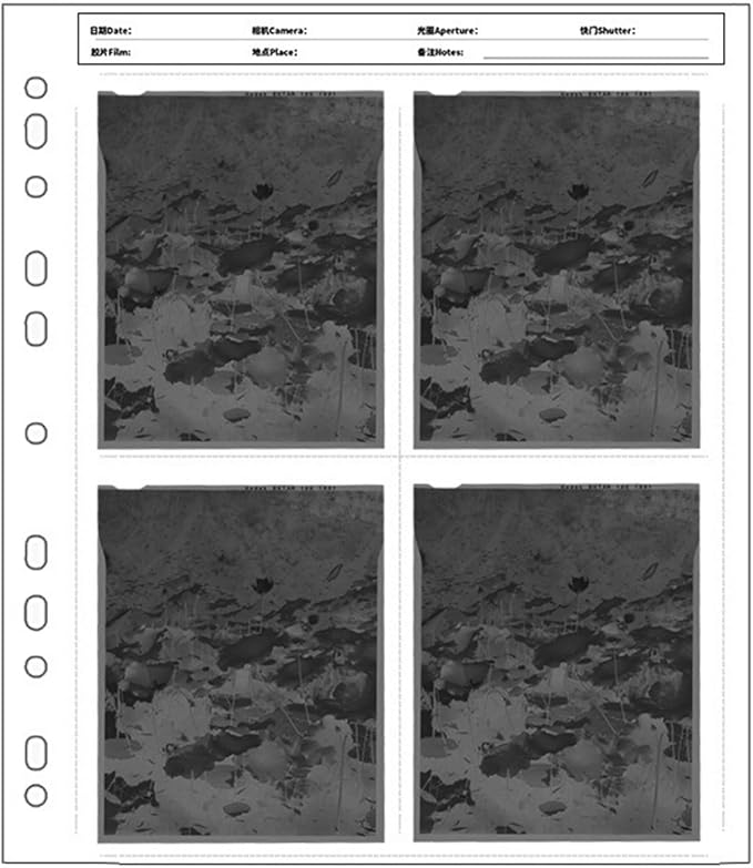 120 Negativess Film Storage Pages 45 Negatives Page Preserver135 Film Negatives Archival Sheet