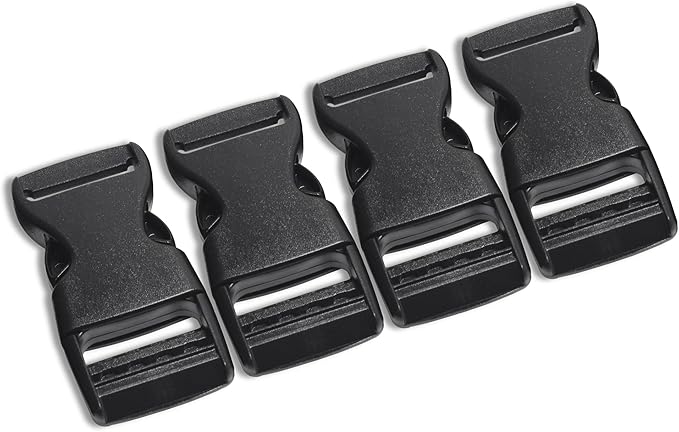 Buckles for Straps Set of 4 Pcs Plastic Buckle Clip Quick Side Release Plastic Fastener