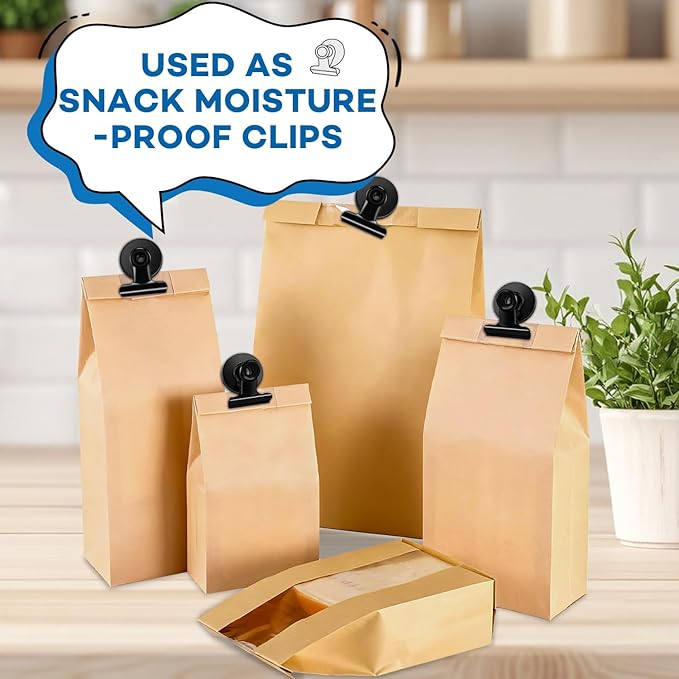 DIYMAG Hanging Photo Magnetic Clips, 20 Pack Fridge Magnets Heavy Duty Holder Party Graduation Collage Picture Display Diy Clip for Refrigerator Home Whiteboard Office Locker Classroom Balck