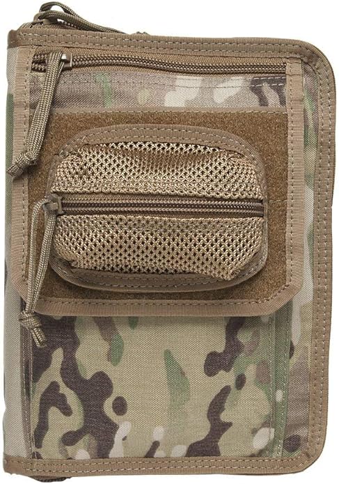 Tactical Notebook Covers | Field Data Cover System | Heavy Duty Zippered Organizer | Fits Notebooks 5” x 7.5” to 5.5” x 8.25"
