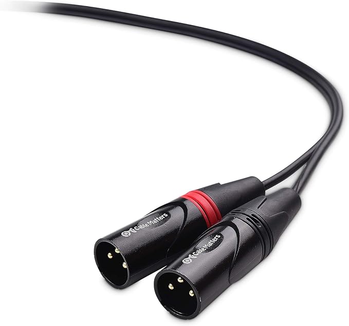 Cable Matters Dual RCA to XLR Unbalanced Interconnect Cable - 6ft, XLR to RCA Cable, Male to Male
