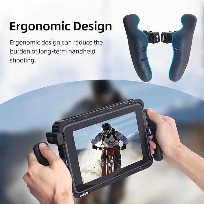 StarGrip-NATO Camera Side Handle Grips - Pair of Mini Left and Right Side Handles with 360 Degree Adjustable Clamp for DSLR Camera, Smartphone, iPad, Monitor Cage