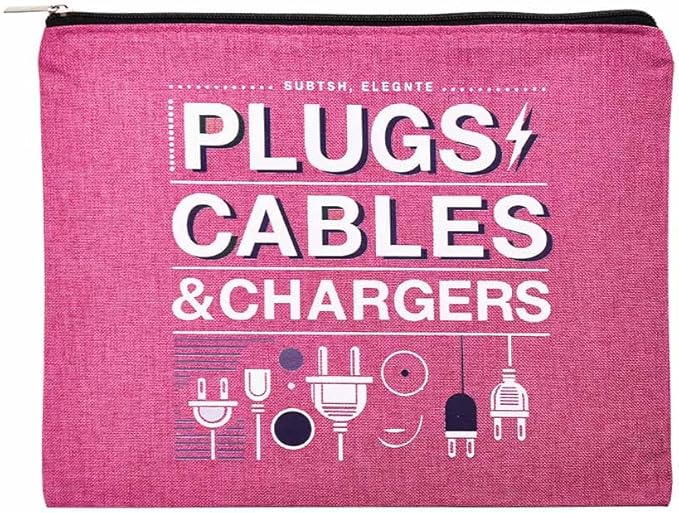 ShiQiao Spl Charging Cable Organizer Pouch for Travel Accessories Bag for Charging Cable Portable Organizer Bag Travel Toiletry Makeup Cosmetic Bags for Daughter Friend Christmas Birthday Gifts