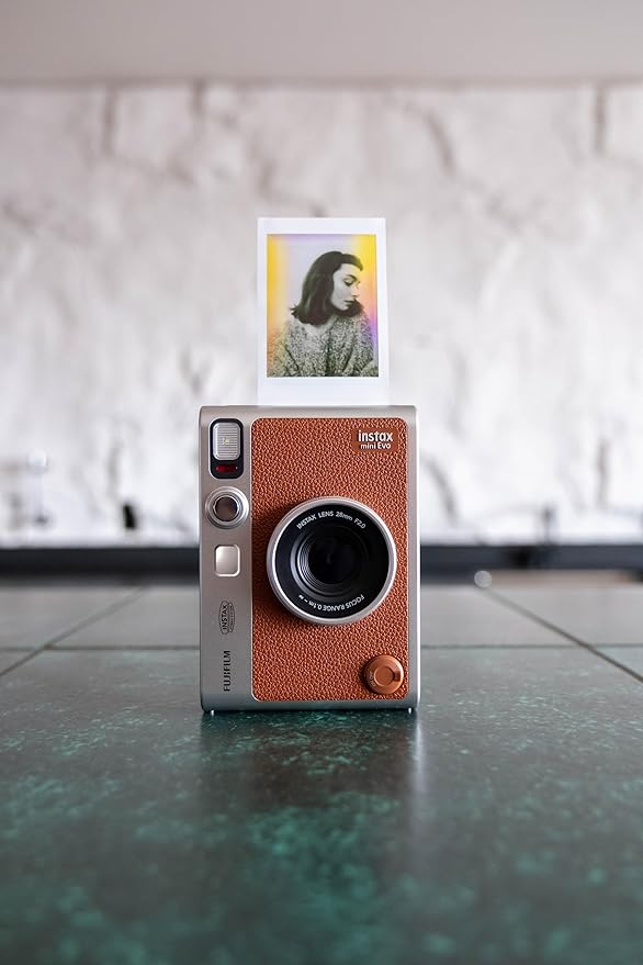 Fujifilm Instax Mini EVO Instant Camera - Brown