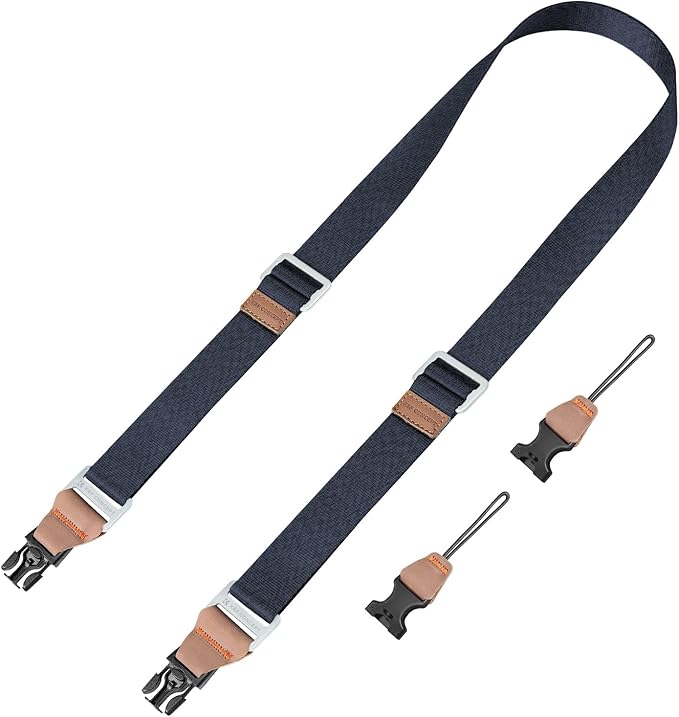 K&F CONCEPT 32mm Camera Neck Strap for Photographers Camera Strap Quick Release Clip Adjustable Sling Strap Compatible with Nikon Canon Sony Olympus DSLR Camera Green