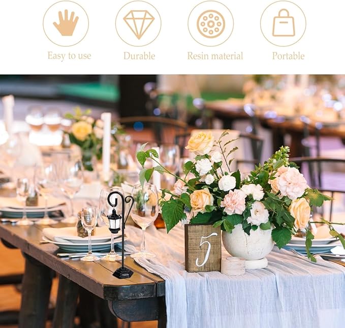 TEHAUX Note Clamp Holder 8Pcs Metal Photo Clips Creative Wedding Message Holders for Home Office Tabletop Display and Memo Organization