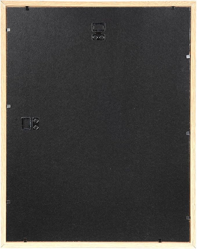 kennethan 11x14 Picture Frame Oak Set of 5, Wooden Poster Frame for Wall Mounting Display for Home, Office,Gallery,Holiday with Photos, Posters, Puzzles