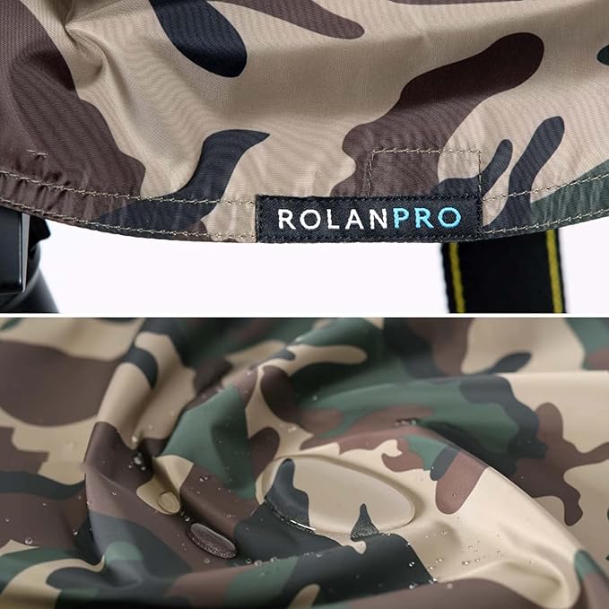 ROLANPRO XS Size Rain Cover for Canon RF 100-500mm F/4.5-7.1 L is USM, for Sigma 150-600mm F5-6.3 DG OS HSM Contemporary, for Sony FE 100-400mm f4.5-5.6 GM etc.-#Army Green Waterproof