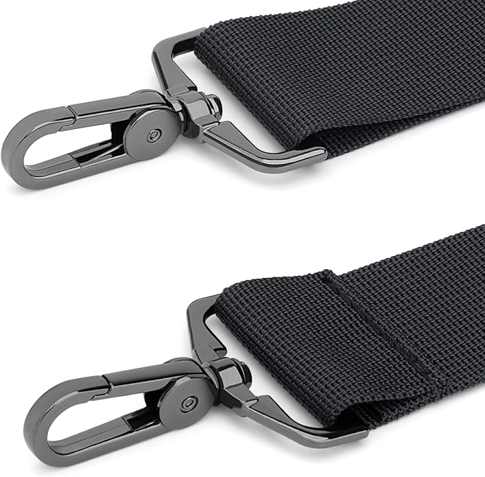 RAINYEAR 59 Inch Shoulder Strap for Bag, Adjustable Soft Padded Replacement Shoulder Strap with Metal Hooks for Messenger Bag