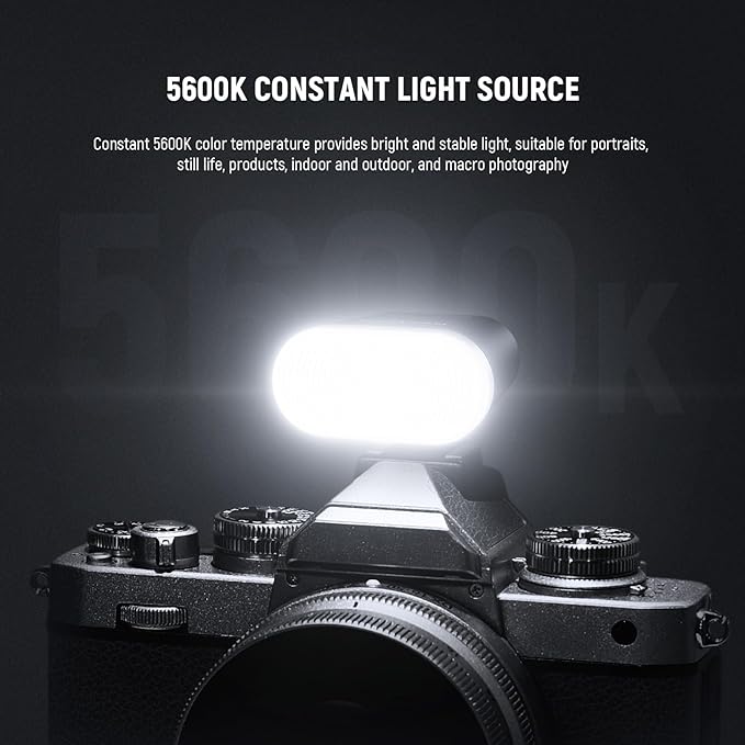 NEEWER Entry Level Version Mini Camera Flash N12: 5600K Fill Light, LCD Display, Compatible with Canon/Fujifilm/Sony/Nikon DSLR Hot Shoe Cameras for Studio Shoots