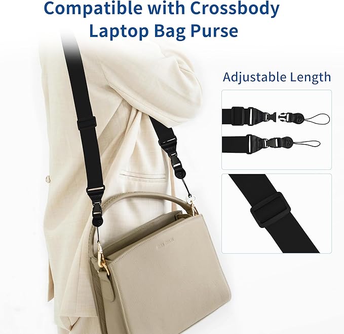 Adjustable iPad Binocular Camera Strap, Comfortable Shoulder Strap Nylon Neck Lanyard for iPad/Samsung Tablet Case,Crossbody Laptop Luggage Bag(Black)