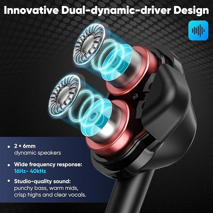 USB-C Wired in-Ear Earbuds, Dual Driver Hi-Fi Headphones with Mic, Noise Isolating Fit, Deep Bass, 5 ft Long Tangle-Free Cable, for iPhone 17 16 15/Android/Samsung Phone, Laptop