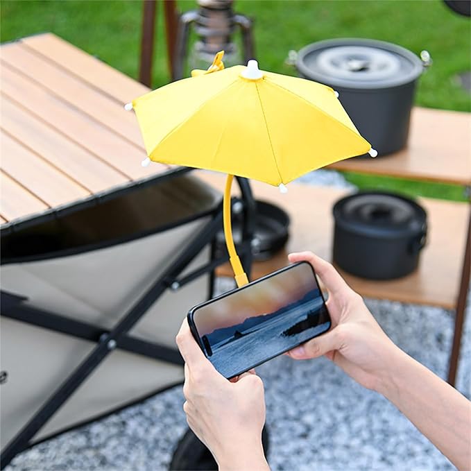 Magnetic Cell Phone Umbrella for Sun,Universal Cute Phone Sunshade Shield Cover with 360°Adjustable & Rotatable Phone Ring,Outdoor Anti-reflective Phone Sun Visor for Magsafe Cell Phone/Android/Kindle