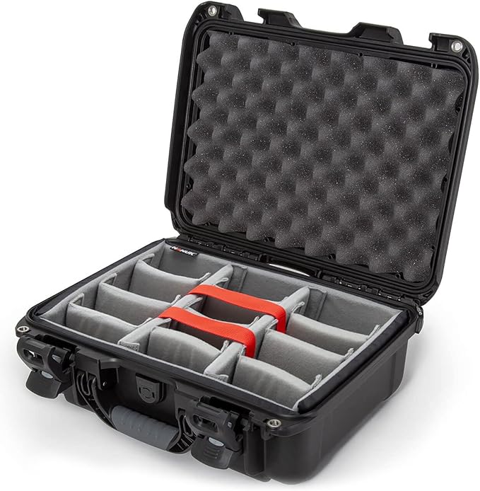 Nanuk Medium Series 920 Lightweight NK-7 Resin Waterproof Protective Case with Padded Dividers, Black