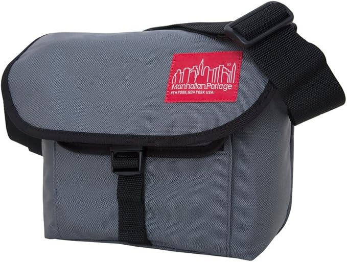 Manhattan Portage Aperture Camera Bag Water-Resistant DSLR & Tech Crossbody with Removable Padded Insert (Grey)