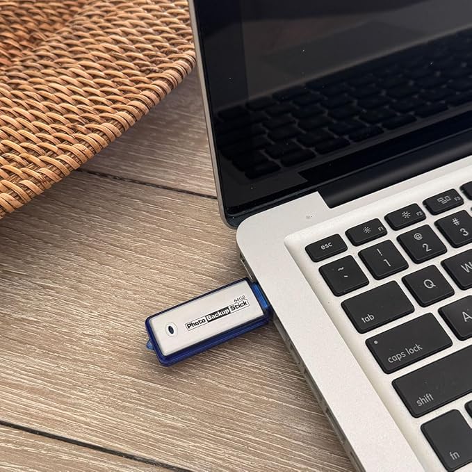 Photo Backup Stick Universal Picture and Video Backup for Any Device - iPhone, Android, Computer, Tablets (64GB)