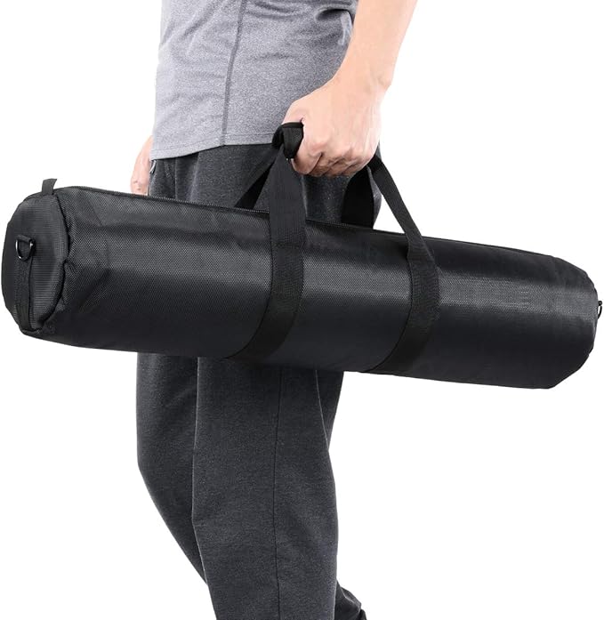 25in/65cm Tripod Carrying Case, Heavy Duty Nylon Bag with Shoulder Strap, Padded for Light Stand, Tripods, Monopods, Umbrellas, Softboxes, Boom Stand, Speaker Stands, Mic Stands