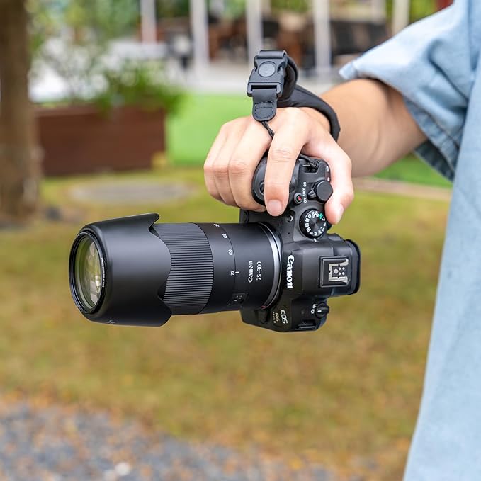 JJC ET-60 Lens Hood Shade for Canon RF 75-300mm f/4-5.6, EF 75-300mm f/4-5.6 III, EF-S 55-250mm f/4.5-5.6 is II, Replaces Canon ET-60, Reversible & Compatible with 58mm Filter/Lens Cap