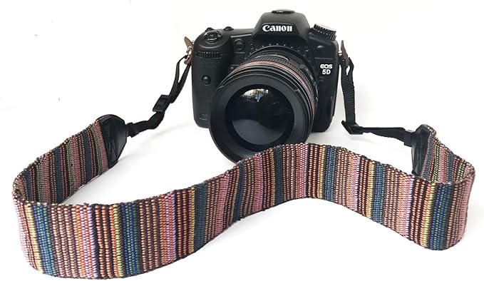 Alled Camera Neck Shoulder Belt Strap,Camera Straps for Women/Men for All DSLR/Nikon/Canon/Sony/Olympus/Samsung (Colorful Green)