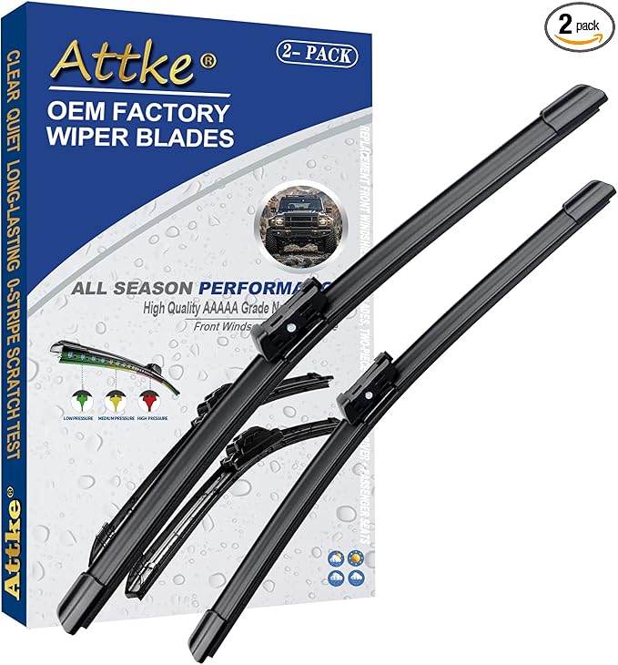 2 Wiper Blades 26" + 19" Front Wipers for Tesla Model 3 2017-2025/Tesla Model Y 2020-2025/-OE Original Quality (Pack of 2)