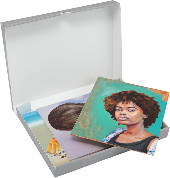 Jerry's Artarama Viewpoint Archival Storage Box (8.5x11) - Preserve Your Art, Easy to Assemble, Perfect for Photos, Artwork, Prints, and Record Storage