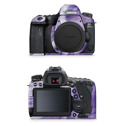 Camera Skin Compatible with Canon EOS 6D Mark II Camera (2017) - Lavendar Acrylic - Premium 3M Vinyl Protective Wrap Decal Cover - Easy to Apply | Crafted in The USA by MightySkins