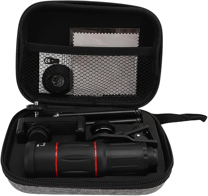 28x Telephoto Smartphone Lens, 3in 1 Lens (Telephoto Lens, Macro & Wide Angle Fisheye Lens) Phone Photography Kit Flexible Phone Tripod, for Smartphones