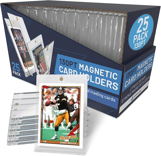Premium 35PT - 360PT Magnetic Card Holder Case | Magnetic Trading Card Holder, Pro Sports, Football, Basketball, Baseball, MTG & TCG U-V Hard Protectors With Ultra Clear Design Display For Collectors.