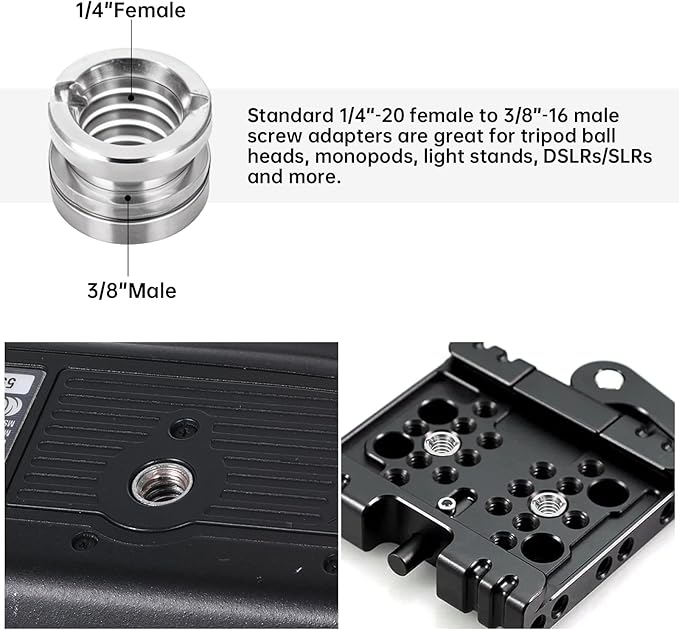 Camera Tripod Adapter 26 Packs Camera Screws Mount Set Tripod Mount Adapter Set 1/4 to 1/4 Tripod Screw 1/4 to 3/8 Camera Mount Adapter Hot Shoe Adapter for Tripod Monopod Ballhead Quick Release Plate