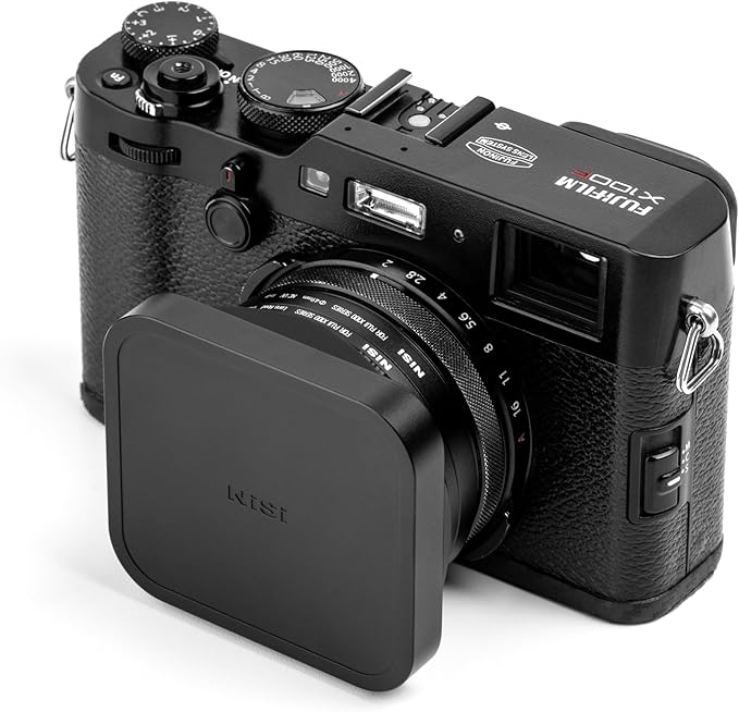 NiSi - Black Adapter Hood Kit for Fujifilm X100 Series - Lens Protection for Fuji X100 Cameras (X100, X100S, X100F, X100T, X100V, X100VI) - Durable Design, Nano Coating and Enhanced UV Filter Features