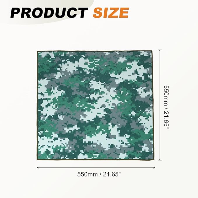 PATIKIL 22" x 22" Camera Protective Wrap, Magic Self-Adhesive Cloth Anti-scratch Lens Pouches for Camera Lens DSLR Phone Laptop, Dark Green